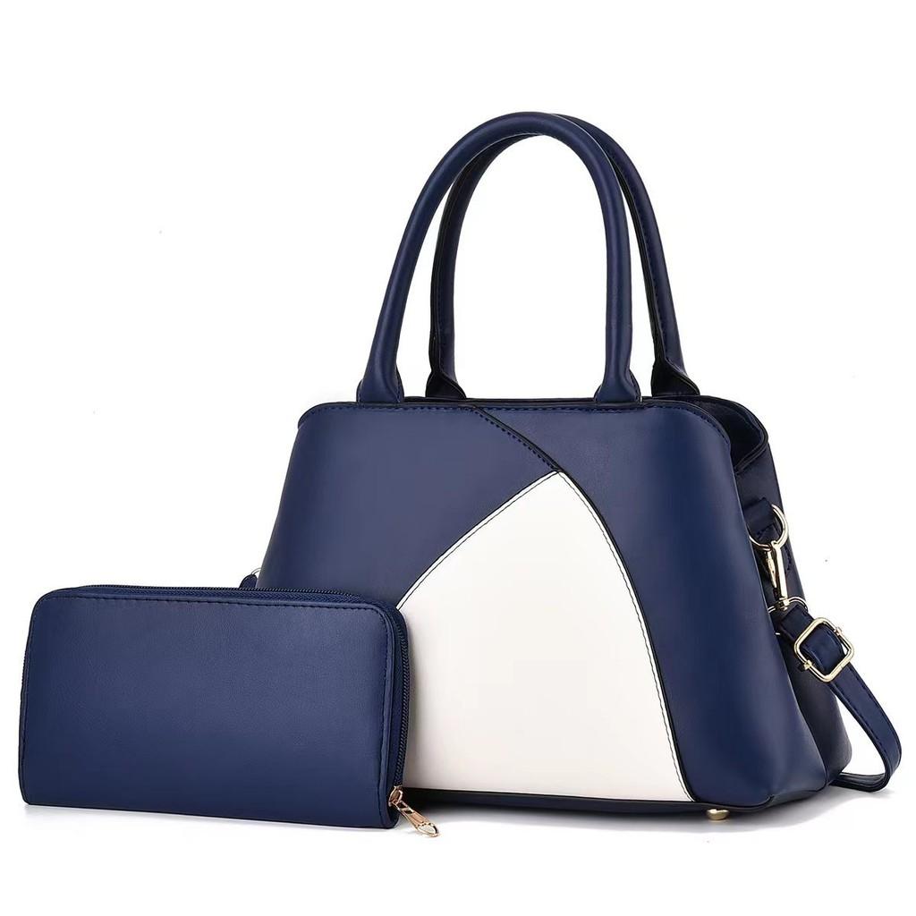 

Stylish Two Piece Mother And Child Shoulder Bag Set With Large Capacity And Chic Design синій