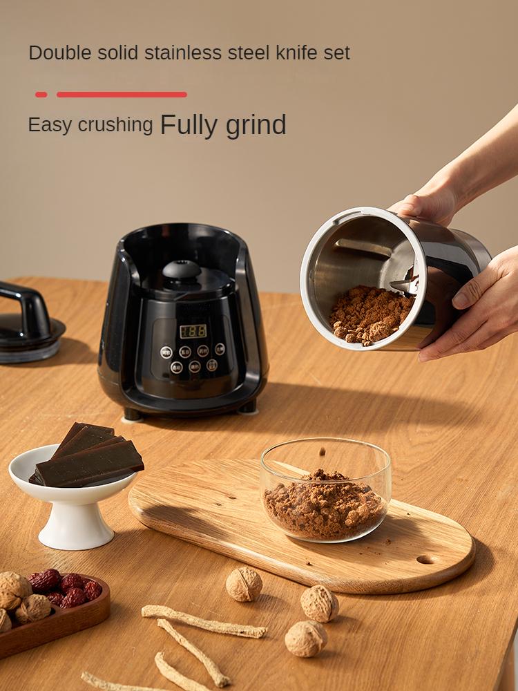 220V Automatic Chinese Herbal Medicine Grinding Machine, Commercial and Household Grinder Ultra-fine Multifunctional Dry Mill