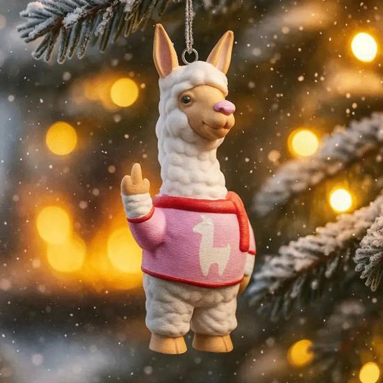 Animal Pendant Elephant Giraffe Hippopotamus Frog Design Christmas Ornament Hanging Rustic Holiday Decor