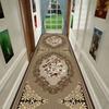 Luxury European Hallway Carpet Non-Slip Washable Outdoor Stairway Rug Long Corridor Mat Izable Aisle Runner