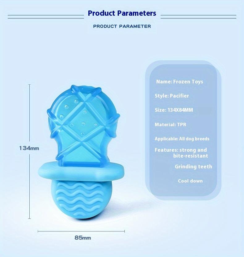 Dog Ice Pop Toy Summer Cooling Water-Filled Frozen Chew-Resistant Interactive Cooling Artifact Pet Supplies for Small Medium Lar