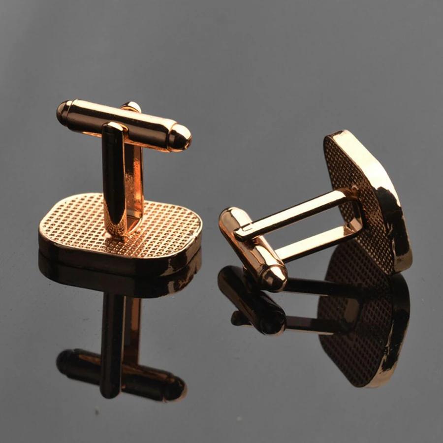 Novelty Luxury White Crystal Cufflinks for Mens Women High Quality Design Cuffbutton Shirt Jewelry Tie Accessories
