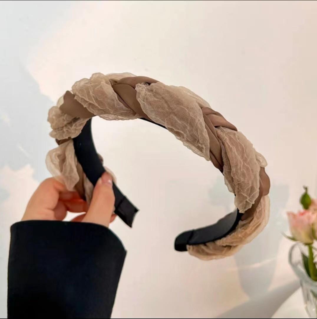 

2023 Новый женский коричневый витой ободок-шпилька - стильный универсальный аксессуар для волос
