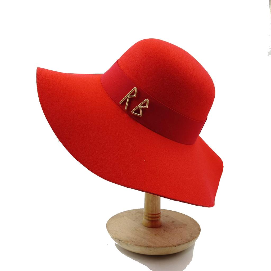 Beach Hat Punk Pearl Chain DIY Concave Crown Sun Hat New Korean Letter Hat Beach Hat Men's and Women's Punk Hat Candy Color Sun