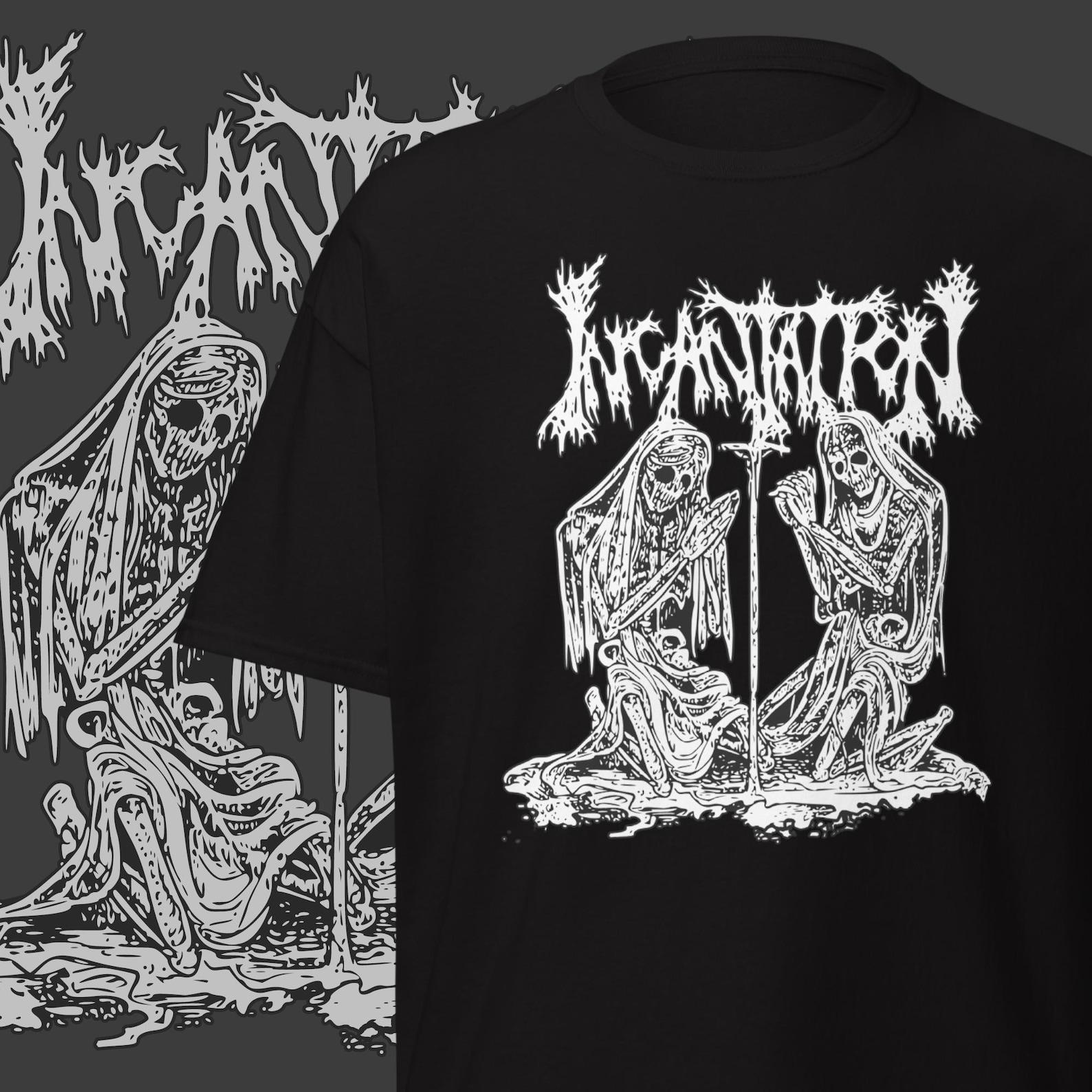 Incantation Band T-shirt Death Metal Merch Heavy Metal Clothing Gifts for Metalheads XL