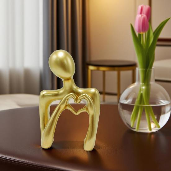 Abstraktní socha muže Severská láska Horké gesto Mužská figurka Socha Obývací pokoj Ložnice Kancelář Dekorace Ozdoba