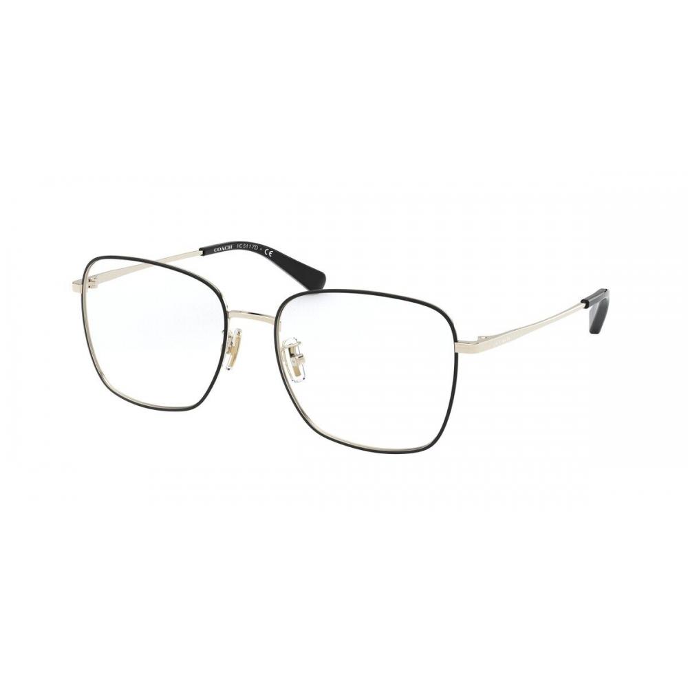 Coach Hc5117d Asian Fit 9346 Women Eyeglasses Black Light Gold/55-17-140
