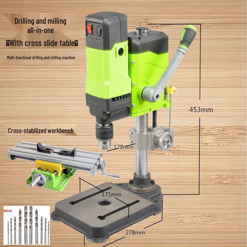 220V Multifunctional Desktop Electric Drill Press with Digital Display for Industrial and Household Use