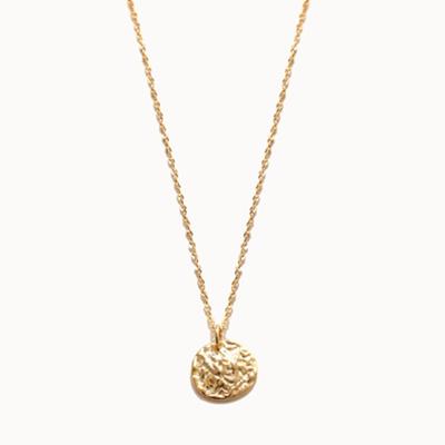 J.Lauren Antique Coin Silver Gold Chain Necklace N01026