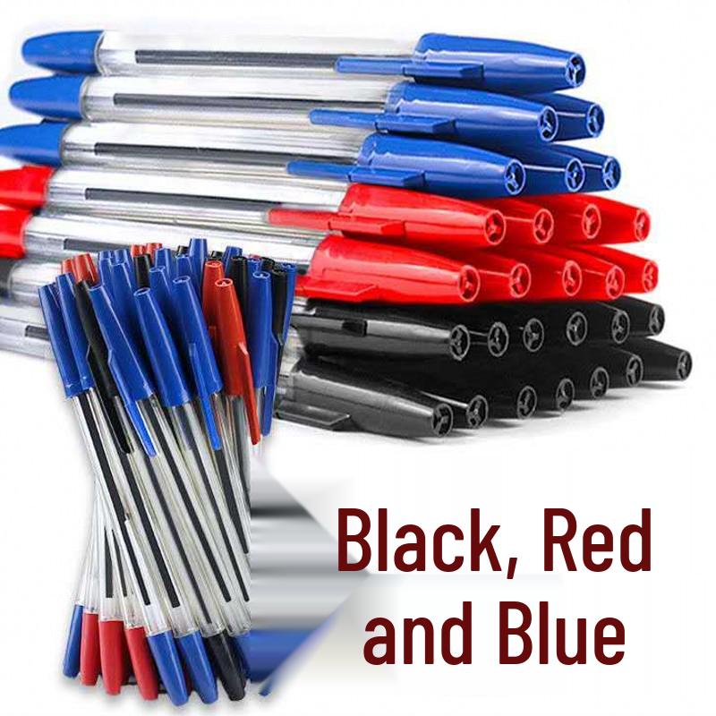 HO-583 0,7MM Plastik Kugelschreiber Büro Stift Bullet Tip 0.7 blau
