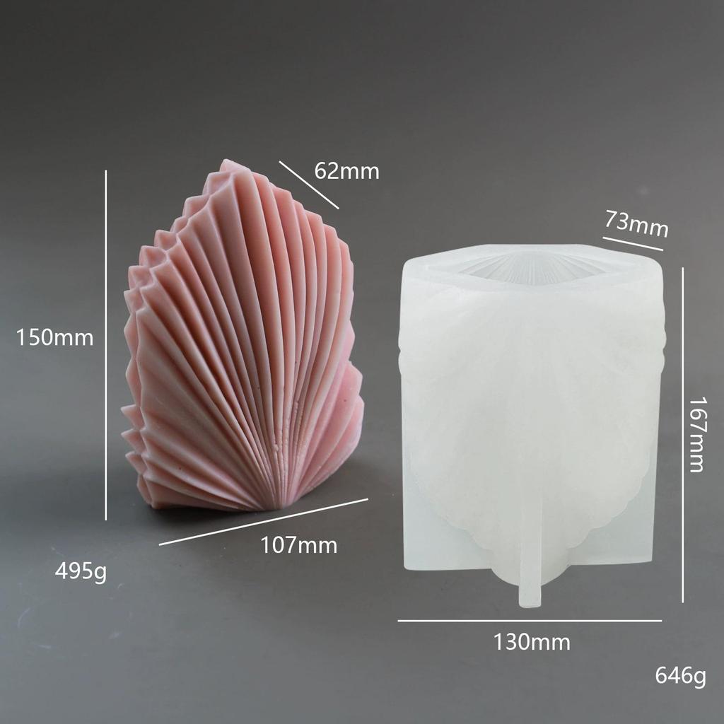 Scented 3D Ocean Coral & Seashell Silicone Mold for Candles & Diffusers
