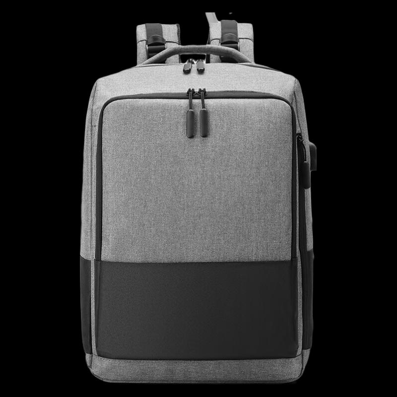 Hengyuanxiang Color-block Casual Laptop Backpack