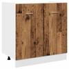 Set of 11 Kitchen Cabinets, Old Wood