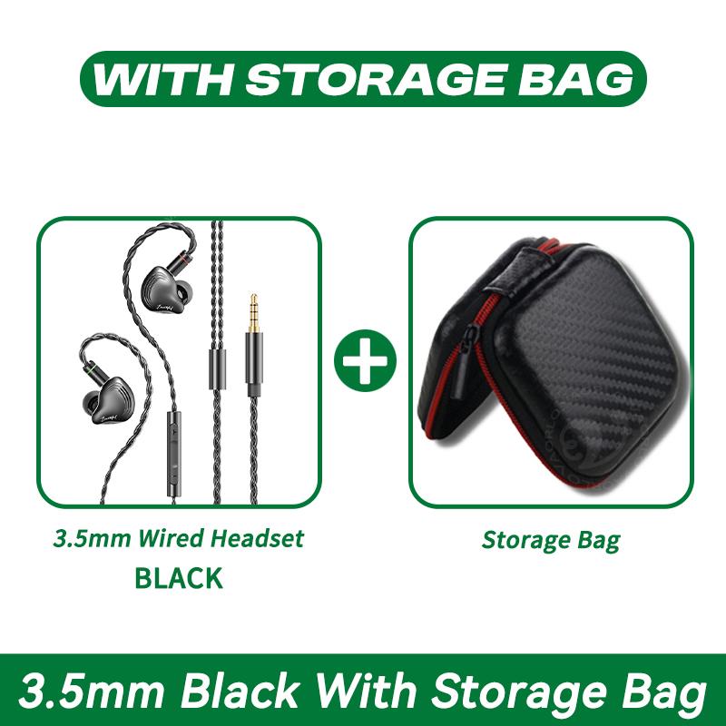 Fever HiFi Sound Effect Earphones Dynamic In Ear Monitor Headset Detachable Cable Noise Cancelling Music Sports Game Headphones