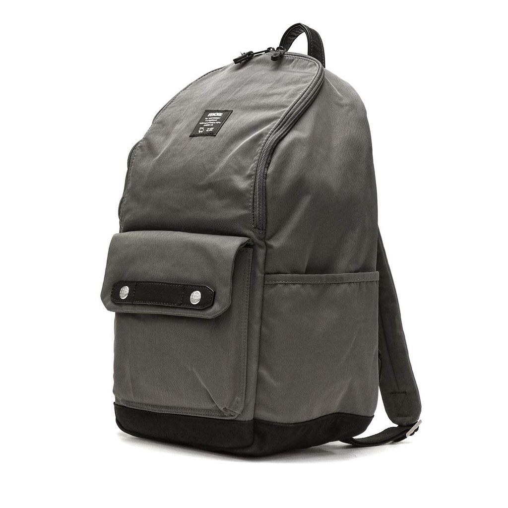 Mozu Rucksack, A4-Format, leicht, wasserabweisend, mit Laptopfach, Reißverschluss hinten, Wickeltasche, Marineblau x Cremeweiß