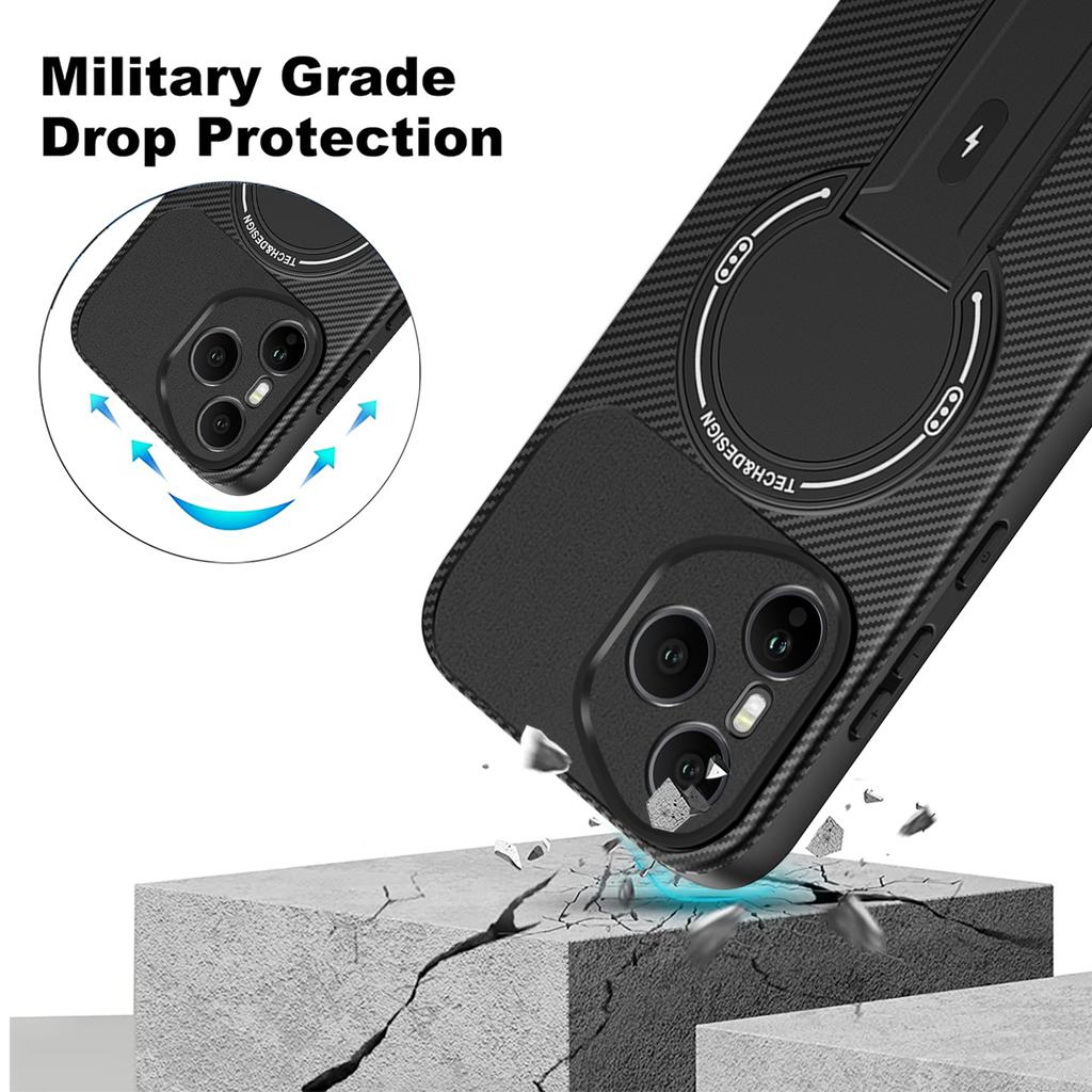 Für Honor 400 Pro Unsichtbare Ständerhülle für Honor 400 Lite Magic7 Lite X9C X6C Magnetische Harte Sturzsichere Hülle