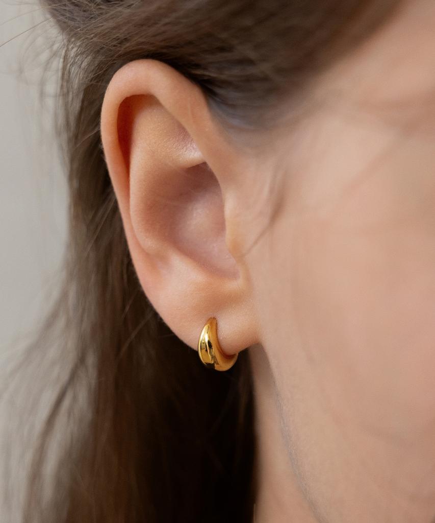 Tatiana Plump Volume Hoop Earrings Ec3227 (S/M/L)