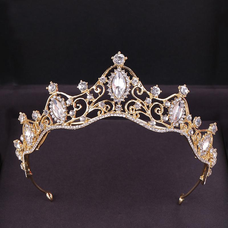 Bride's Headband Crown Birthday and Wedding Accessories Headwear Hair Buckle Crown Hair Band