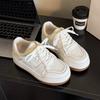 Leather thick-soled non-slip spring new simple thick-soled casual comfortable heightening sports shoes