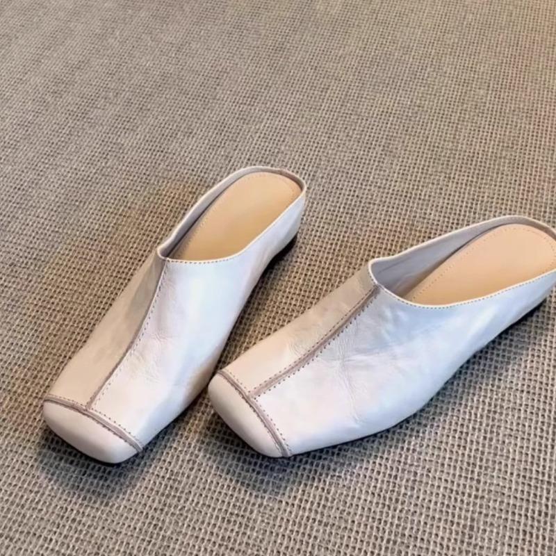 New Style of Casual Flat Half-drag Shoes for Women with A Headband