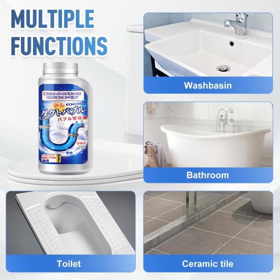 350ml Pipe Unblocker Fast Acting Drain Cleaner Kitchen Bathroom Drains Powerful Clog Remover Home Maintenance Pipe Dredging Agent