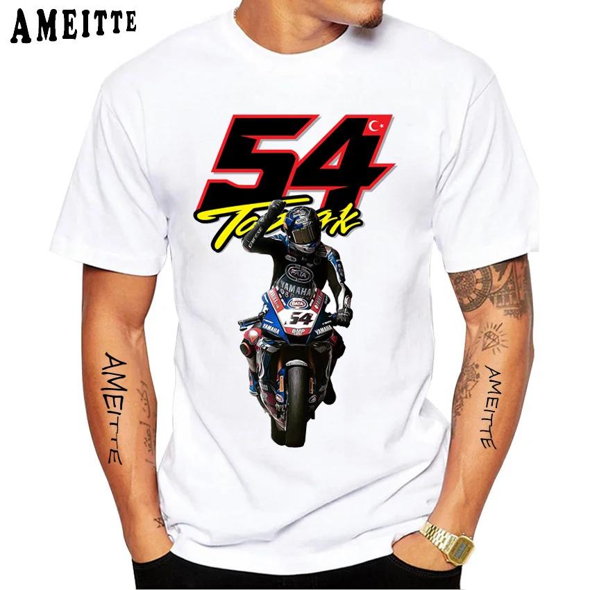 Tričko Toprak Razgatlioglu 54 Number 1 2023 Nové Letní Pánské Krátký Rukáv Hip Hopové Ležérní Tričko Harajuku Hip Hop Sportovní Bílá Trička