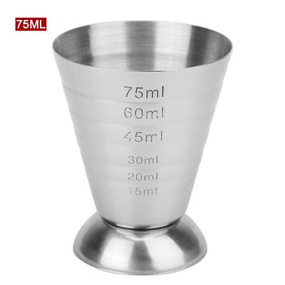 Bar Mixed Drink Accessories Cocktail Tools Stainless Steel Bar Cocktail Shaker Jigger 75ML Measure Cup