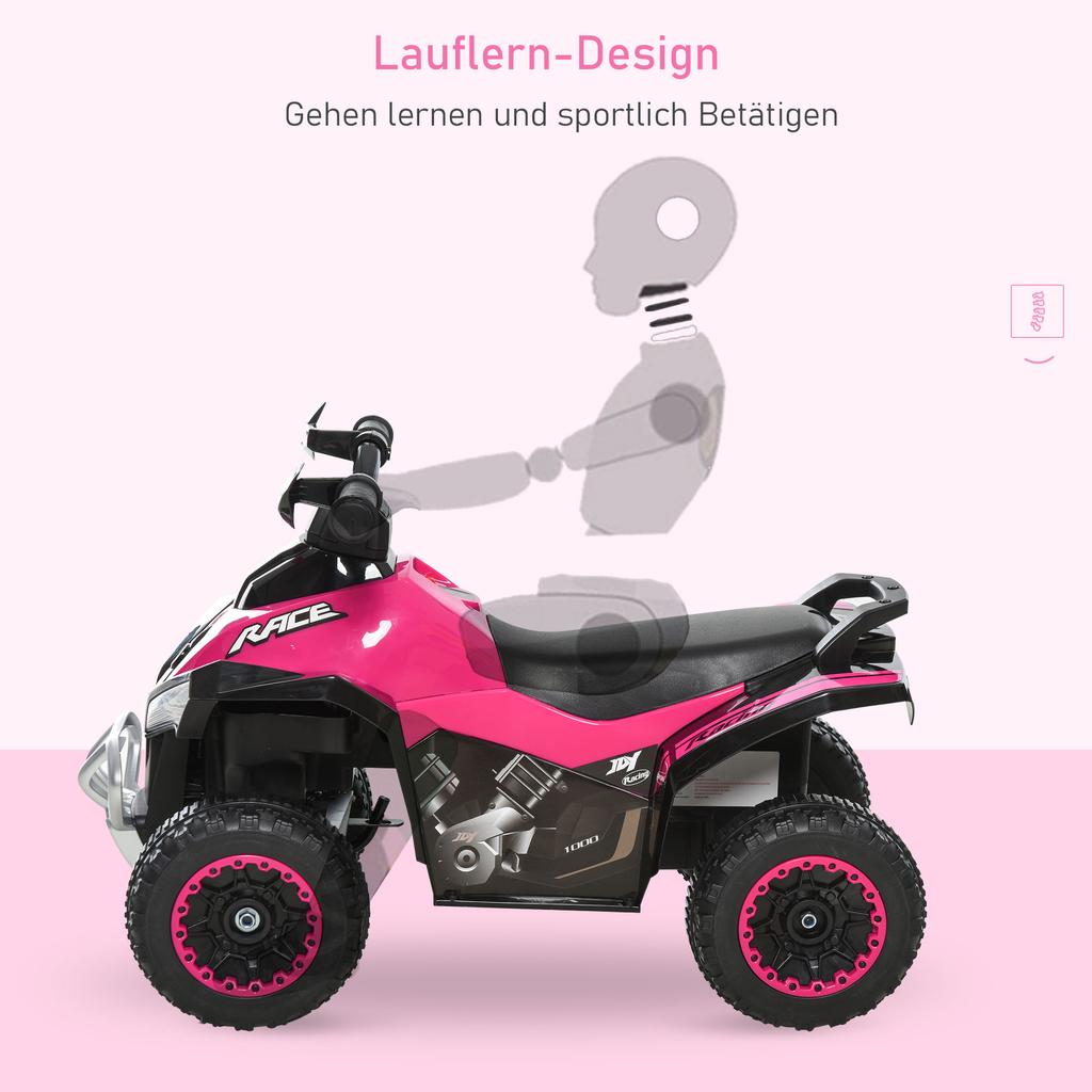 No Power Ride On Car for Kids 4 Wheel Foot-to-Floor Sliding Walking Push Along ATV Toy for 18-36 Months