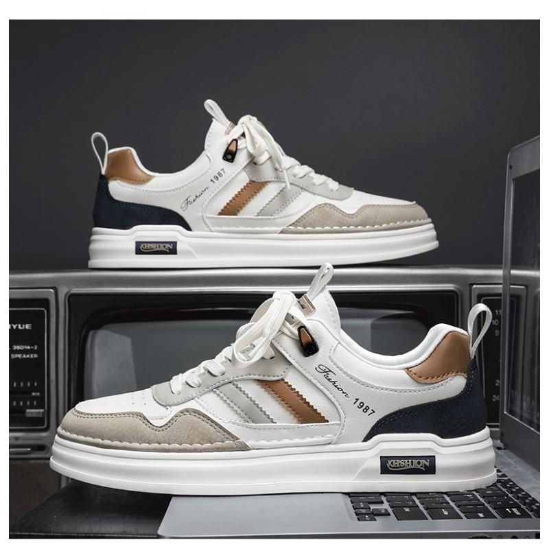 Men Breathable Lightweight Soft Sole Casual Fashion White Sports Sneakers