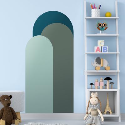 PVC Boho Bogen Wandsticker Einfarbig Geometrische Kunst Dekorative Tapete Selbstklebendes Vinyl Abziehbild Wohnzimmer Heimdeko