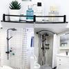 Pack Of 2 Corner Floating Shelf Space Saving Designs with Plastic Glass & Metal Parts Simple Installation for Bathroom