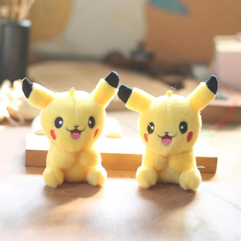 Adorable And Cute Long-haired Pikachu Plush Toy Keychain Soft And Cuddly Charm