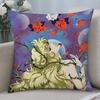 Anime The Rose of Versailles Lady Oscar Cushion Cover Cushion Covers Natural Linen Breathable Sofa Bedroom Decor Pillowcase