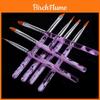 Premium 7pcs Uv Gel Nail Art Brush Set Ideal For Salon And Home Use