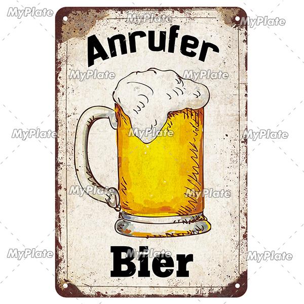 Retro Drink Bier Beer Metal Sign Vintage Plaque Tin Sign Plate Wall Decor For Bar Club Man Cave Bar Plate Drinking Poster Custom