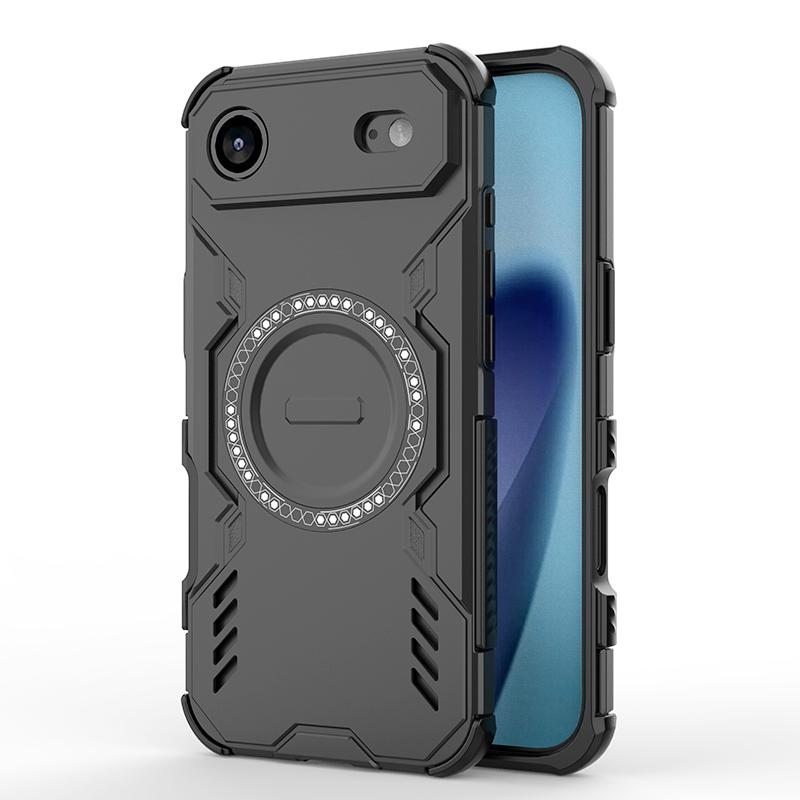 KEYSION Hollow Heat Dissipation Case for MagSafe for iPhone Air Silicone+PC Magnetic Cooling Shockproof Phone Cover for iPhone 17