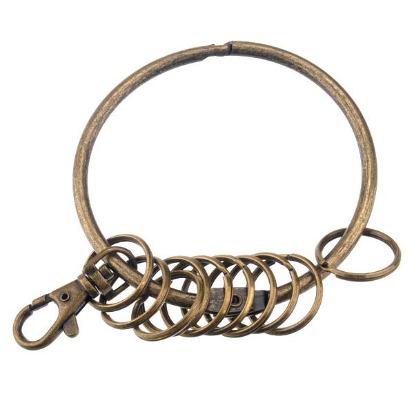 60Pcs High Quality Key Chain Ring Round Split Mental Nickel Plated Lanyard