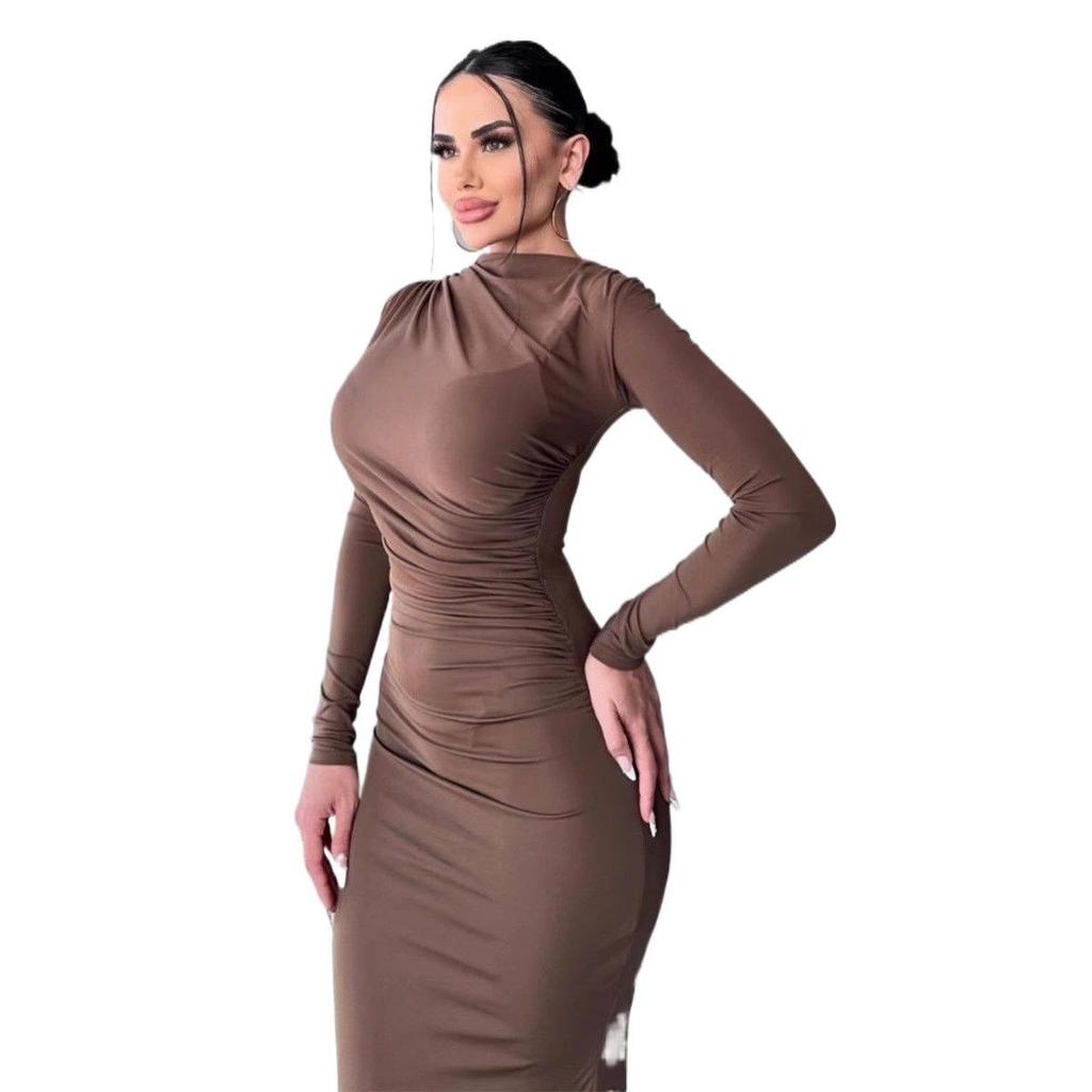 2026 Spring Women's Sexy Long Sleeve Dress