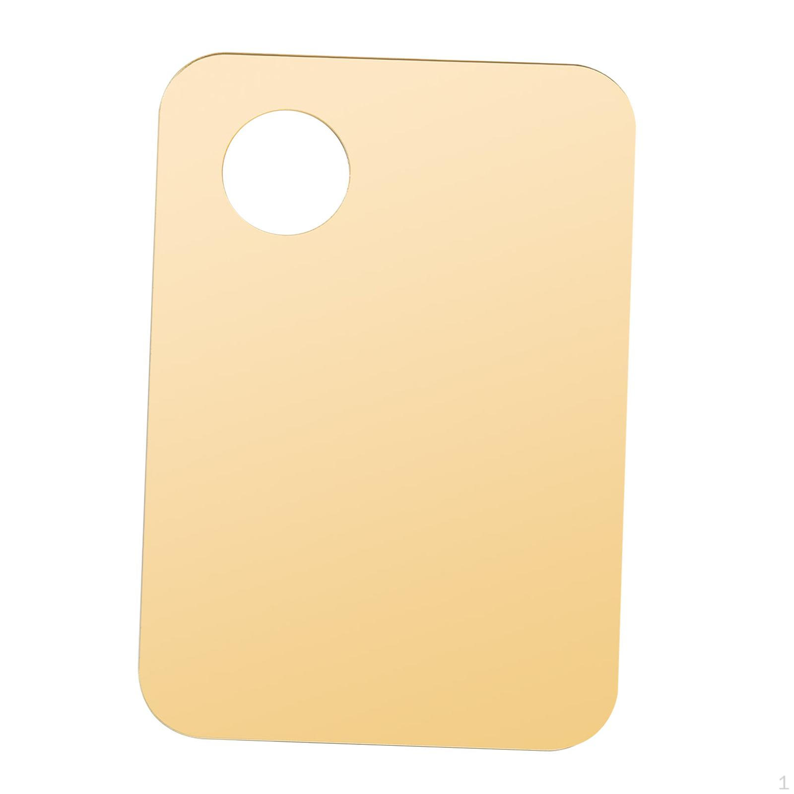 Cosmetic Makeup Mixing Palette, Color Matching Nail Art Palette Golden