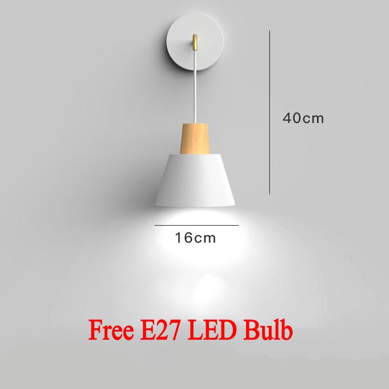 

Современный светодиодный настенный светильник для внутреннего использования, черный, белый, серый, прикроватный настенный светильник для спальни, коридора, одноламповый настенный светильник, бра