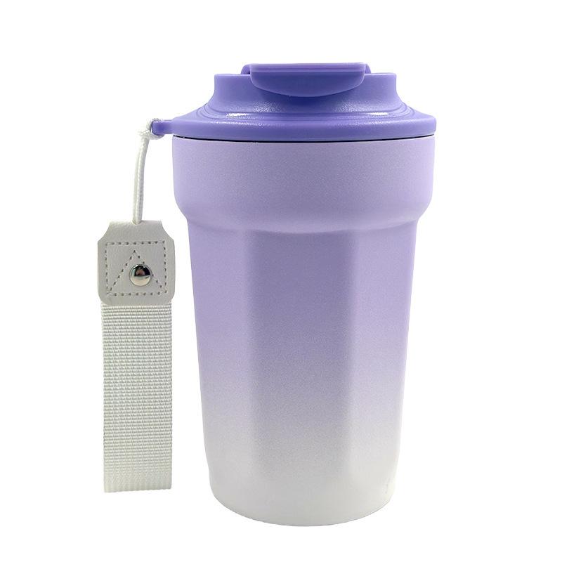 Octagonal 304 Stainless Steel Thermos Mug: Portable Vacuum Coffee Cup