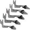 Curved Scroll Hemmer Foot Hem Pull Tube Presser Foot Silk Chiffon Skirt Crimping Foot For Industrial Sewing Machines Accessories
