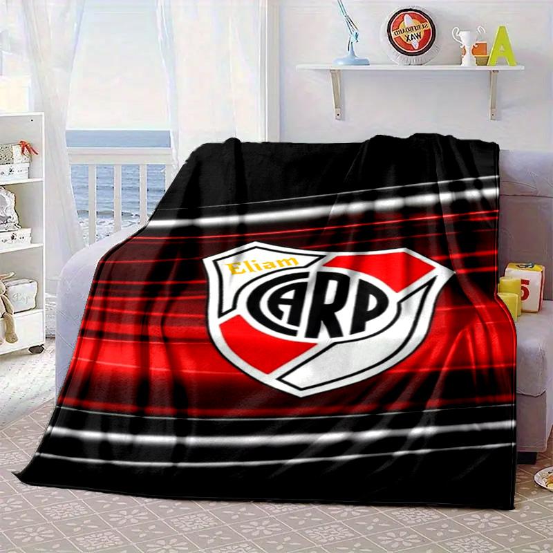 River Plate Emblem Portable Blanket/Soft Blanket Bedding Blanket Suitable for Travel Camping Living Rooms Offices Sofas Fan Gifts