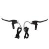 Ongwan Electric Bicycle Brake Lever Set (Left and Right), Aluminum, Waterproof, Brake Handle Grips, 22mm Handlebar, Black