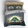 Christmas Tree Bedding Set with Lights Bedding Set (1 Duvet Cover, 2 Pillowcases, Duvet Not Included)