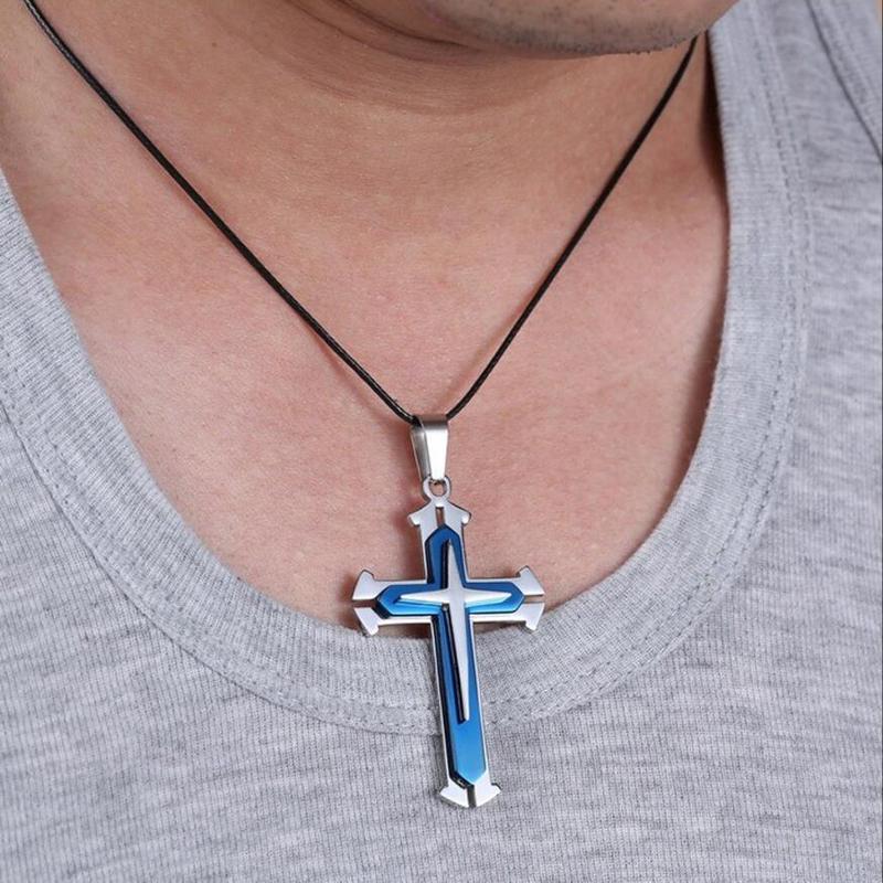 Fashion Versatile Cross Pendant Necklaces For Women Men Hip Hop Creative Temperament Necklaces Jewelry Accessories Gifts