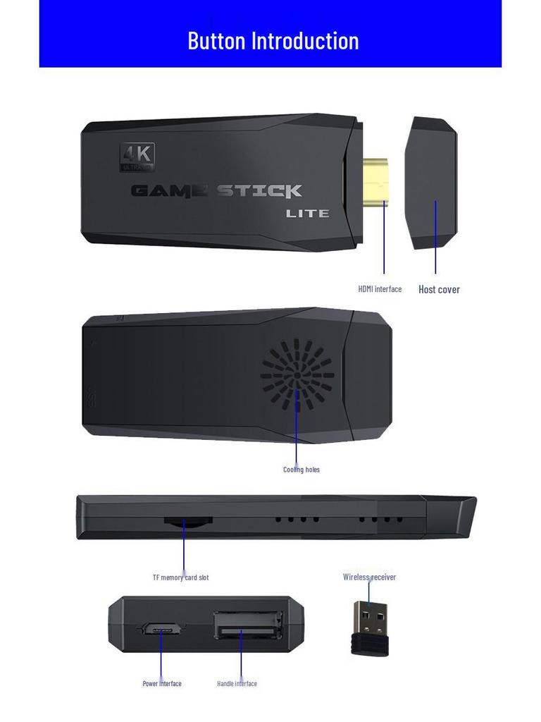 M8 Retro Dual Arcade Console: Wireless HD TV Classic Game Box