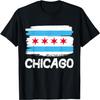 Cooles Chicago Flaggen T-Shirt