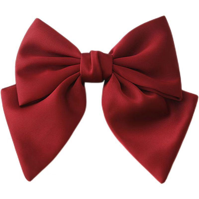 

Шелковые заколки для волос с бантиком, заколки для волос, декоративные заколки, заколка для волос красный