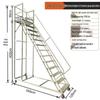 JINGGENG Mobile Rolling Work Platform Ladder